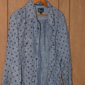 Burnside Logo Print Button Up
